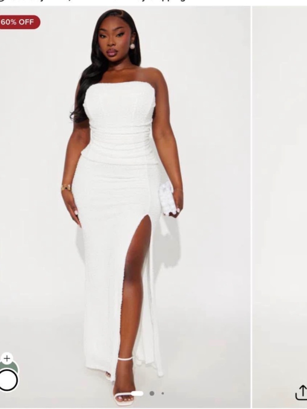 Sequin white dress -NWT